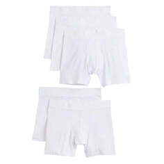 Комплект трусов-боксеров H&amp;M Cotton Boxer Shorts, 5 предметов, белый H&M