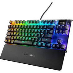 Проводная игровая клавиатура SteelSeries Apex 7 TKL, Red Switch, черный