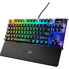 Проводная игровая клавиатура SteelSeries Apex 7 TKL, Blue Switch, черный
