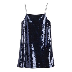 Платье H&amp;M Sequined, темно-синий H&M