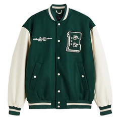 Куртка H&amp;M Baseball, зеленый/кремовый H&M