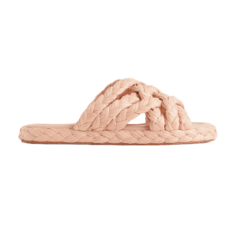 Шлепанцы H&amp;M Braided Slides, розовый H&M