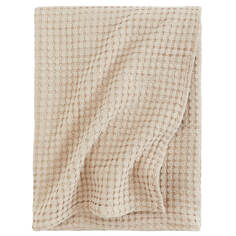 Покрывало H&amp;M Home Waffled Cotton, светло-бежевый