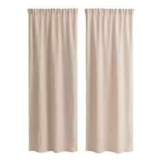 Шторы H&amp;M Home 2-pack Linen Panels, 2 предмета, светло-бежевый