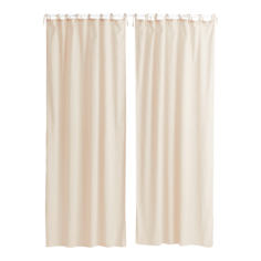 Шторы H&amp;M Home 2-pack Linen-blend, 2 предмета, светло-бежевый