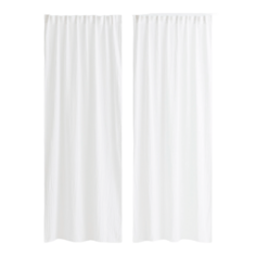 Шторы H&amp;M Home 2-pack Multiway Linen-blend, 2 предмета, белый