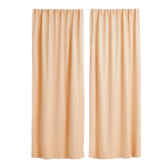 Шторы H&amp;M Home 2-pack Velvet Panels, 2 предмета, бежевый