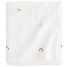 Детское одеяло H&amp;M Home Rainbows Printed Muslin, белый