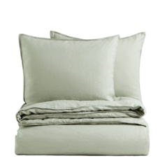 Комплект двуспального постельного белья H&amp;M Home Linen, зеленый шалфей