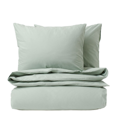 Комплект двуспального постельного белья H&amp;M Home Cotton, зеленый шалфей