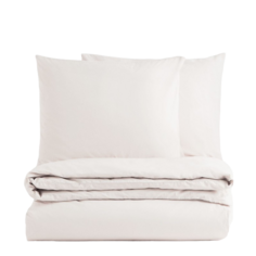 Комплект двуспального постельного белья H&amp;M Home Cotton, светло-бежевый