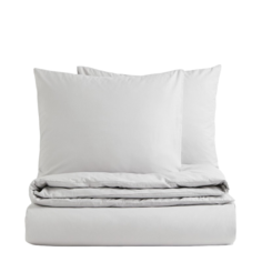 Комплект двуспального постельного белья H&amp;M Home Cotton, светло-серый