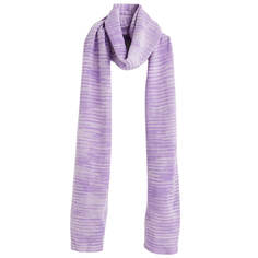 Шарф H&amp;M Patterned Jacquard-knit, светло-фиолетовый H&M
