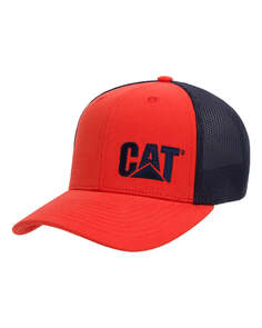 Мужская бейсболка Flexfit CAT Trucker, оранжевый Caterpillar