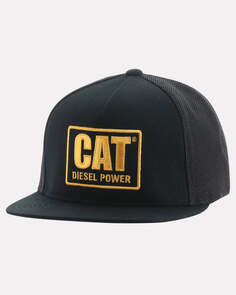 Мужская бейсболка Diesel Power Flexfit Trucker CAT, темно-коричневый Caterpillar