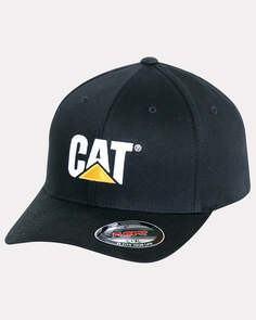 Мужская кепка Flexfit Trucker CAT, черный Caterpillar