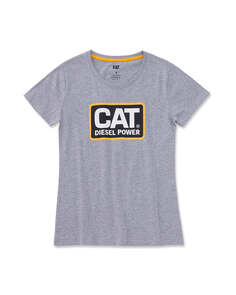 Женская футболка CAT Diesel Power, серый Caterpillar