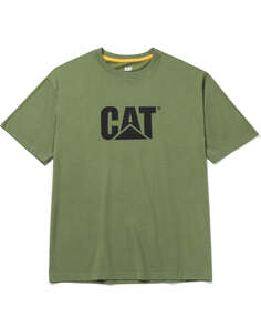 Мужская футболка с логотипом CAT, зеленый Caterpillar