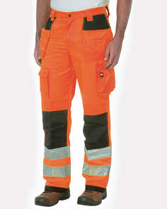 Мужские рабочие брюки Hi-Vis CAT, оранжевый/черный Caterpillar