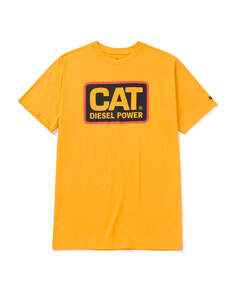 Мужская футболка CAT Diesel Power, желтый/оранжевый Caterpillar