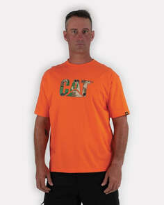 Мужская футболка с логотипом CAT, камуфляж Caterpillar