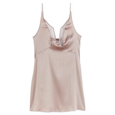 Ночная рубашка H&amp;M Satin V-neck, пудрово-розовый H&M