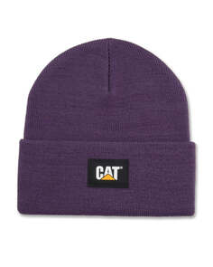 Мужская шапка с манжетами CAT Label, фиолетовый Caterpillar