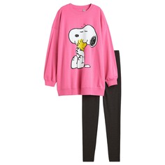Пижама H&amp;M Snoopy Printed, розовый H&M