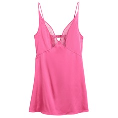 Ночная рубашка H&amp;M Satin V-neck, розовый H&M