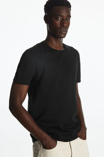 Набор 3 облегченных футболок обычного кроя, черный COS