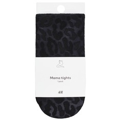 Колготки для беременных H&amp;M Leopard Print Mama Patterned, черный H&M