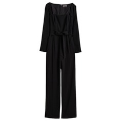 Комбинезон H&amp;M Fitted Jumpsuit, черный H&M