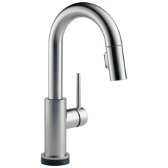 Выдвижной кран Delta Trinsic Prep Faucet with Touch Technology с одной ручкой, arctic stainless Дельта