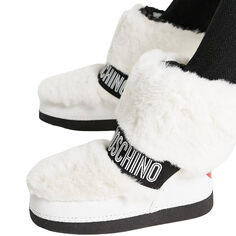 Ботинки Love Moschino Fluffy, белый/черный