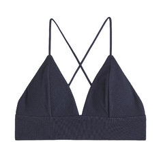 Лиф H&amp;M Padded Bikini Top, темно-синий H&M