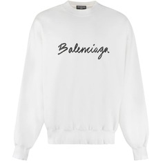 Свитшот Balenciaga Logo Detail Cotton, белый