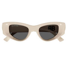 Солнцезащитные очки Balenciaga, бежевый/серый