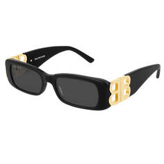 Солнцезащитные очки Balenciaga, черный/золотой/серый