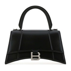 Сумка Balenciaga Leather Small Hourglass, черный