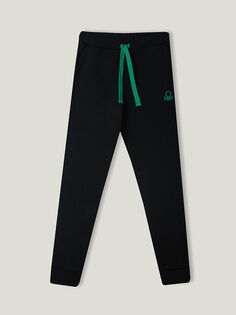 Спортивные штаны с эластичной резинкой на талии и принтом для мальчиков Benetton