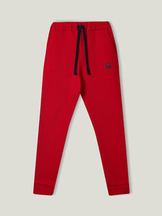 Спортивные штаны с эластичной резинкой на талии и принтом для мальчиков Benetton