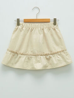 Базовая юбка для девочки с эластичной резинкой на талии LCW baby