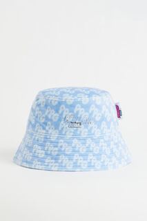 Велюровая рыбацкая шапка H&amp;M, голубой/крутые девчонки H&M