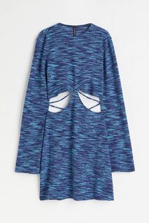 Вязаное платье H&amp;M, темно-синий/узор H&M