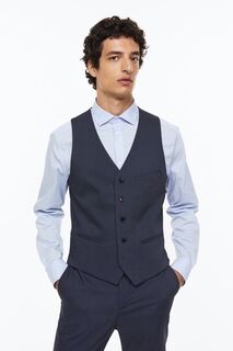 Жилет Slim Fit H&amp;M, темно-синий H&M