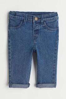 Комфортные суперэластичные джинсы скинни H&amp;M, синий деним H&M