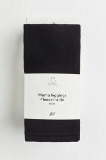 МАМА Флисовые леггинсы H&amp;M, черный H&M