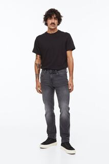 Обычные джинсы H&amp;M, темно-серый деним H&M