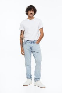 Обычные джинсы H&amp;M, бледно-голубой деним H&M