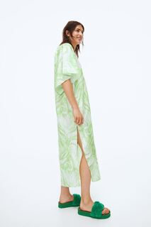 Платье с V-образным вырезом H&amp;M, светло-зеленый/мраморность H&M